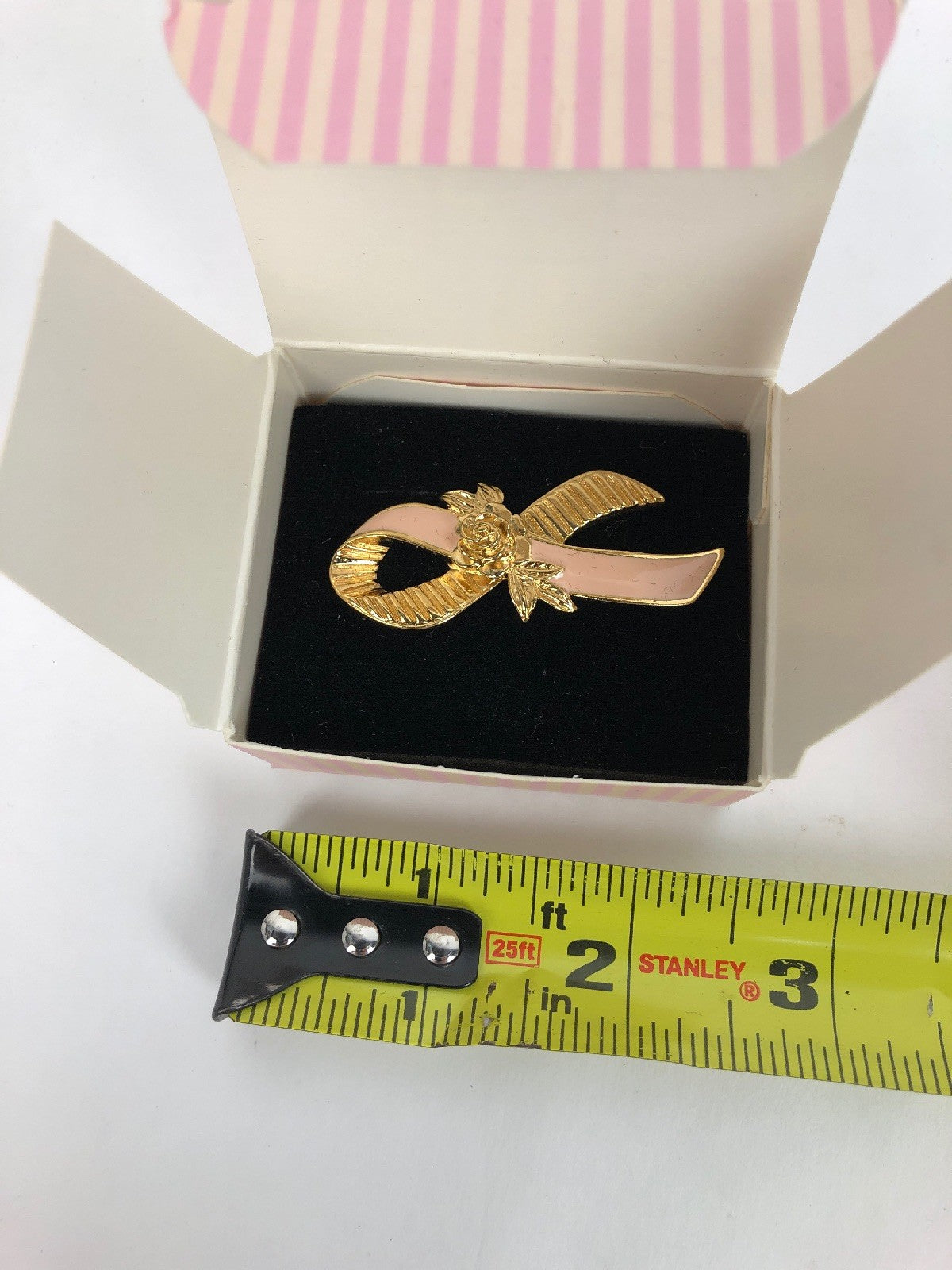 Vintage Avon 1993 Better Breast Care Ribbon Pin Large NOS NIB - FSTSHP