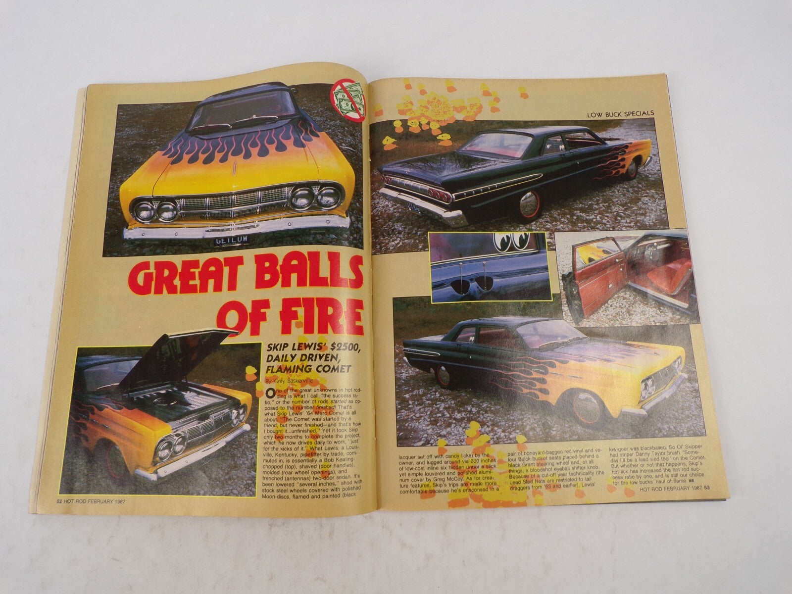 July 1987 Hot Rodding Magazine Model Car Contest Results Low Buck By Popular De