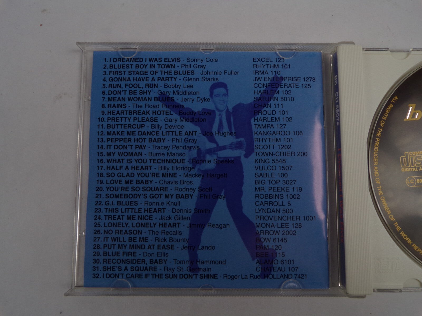 I Dreamed I Was Elvis My Woman It Don't Pay Rains No Reason Blue Fire CD#41