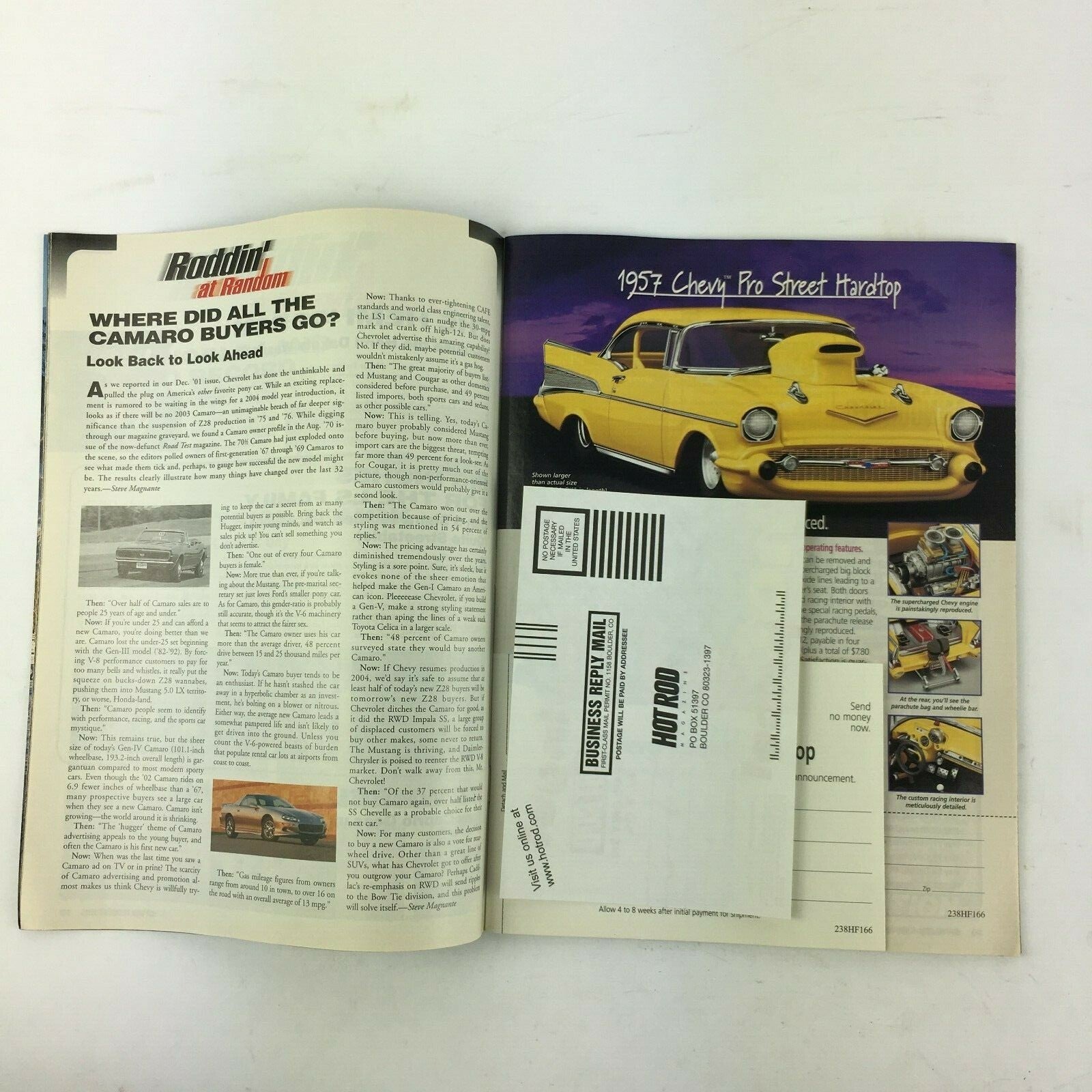 February 2002 Hot Rod Magazine 35 Years of The 350 Latest Chevy Nitrous Bolt-Ons