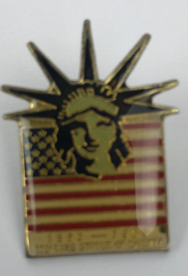 Lot Of 2 Statue of Liberty Centennial Lapel Pin 1886 - 1986