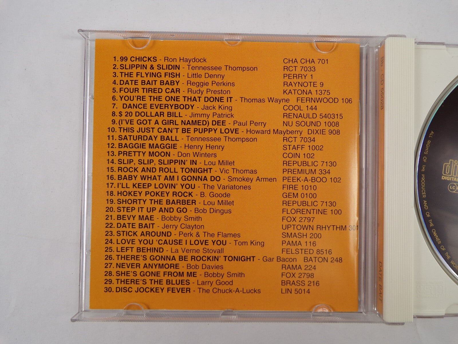 Date Bait Buffalo Bop There's Gonna Be Rockin Tonight CD #18