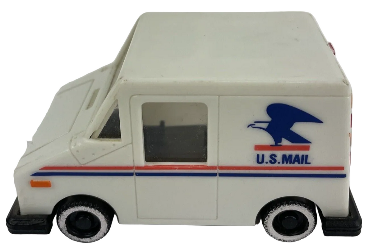 Vintage U.S. Mail Truck Eagle Logo on Side w Compartments Plastic Collectible *