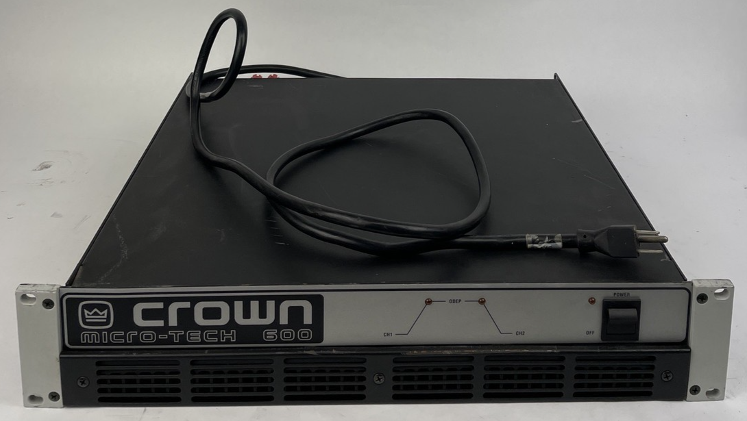 OEM Crown Micro Tech MICRO-TECH 600 2 Channel Power Amplifier w Rack-mount USA