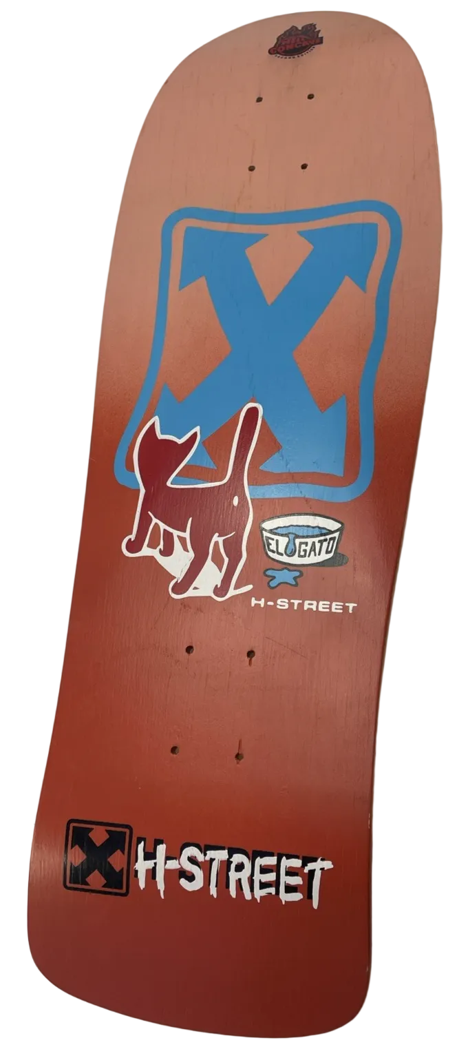 H-Street Eddie El Gato Elguera Kitty reissue skateboard deck