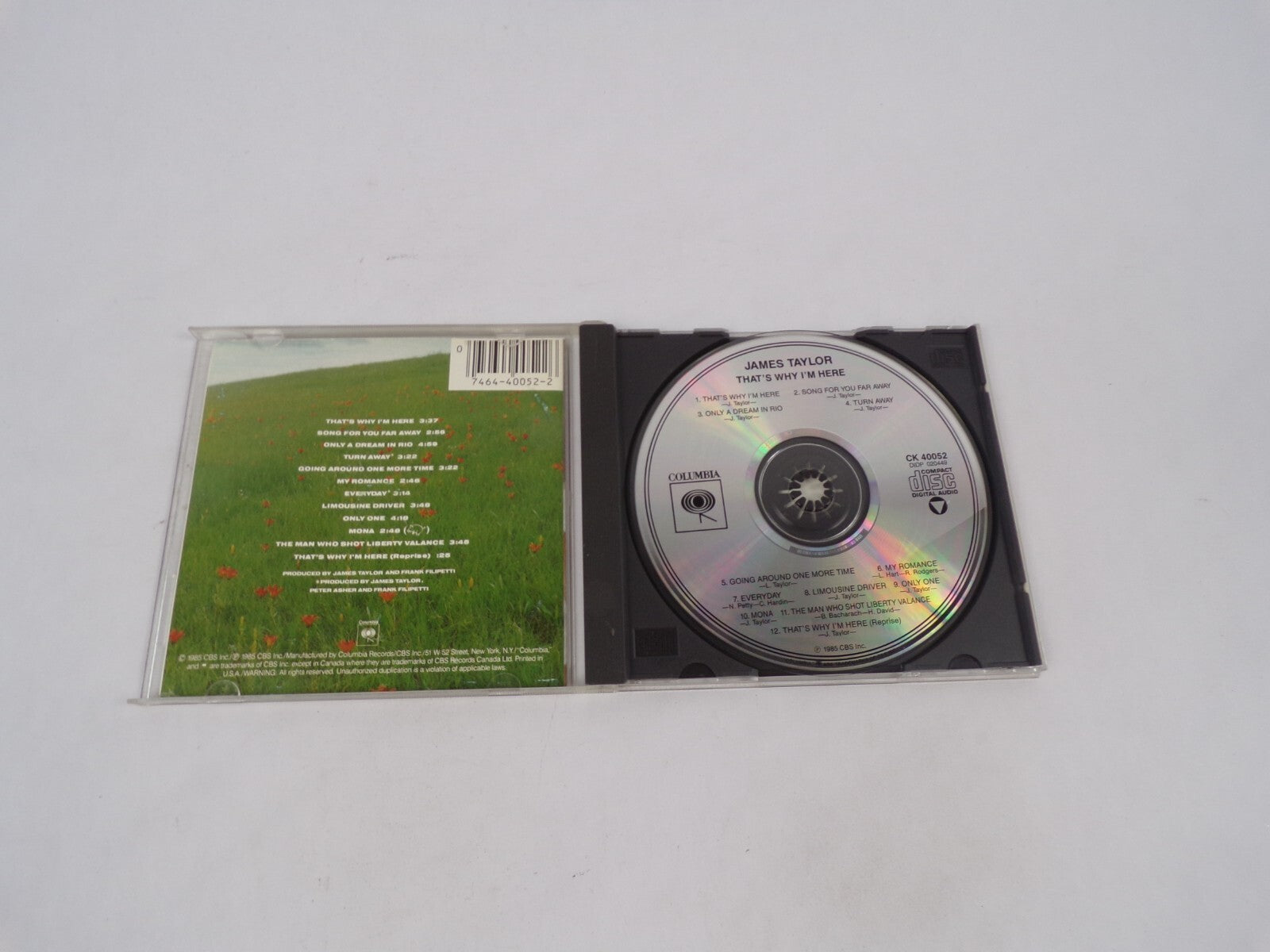 James Taylor That's Why I'm Here Song For You Far Away Only A Dream In Rio CD#69