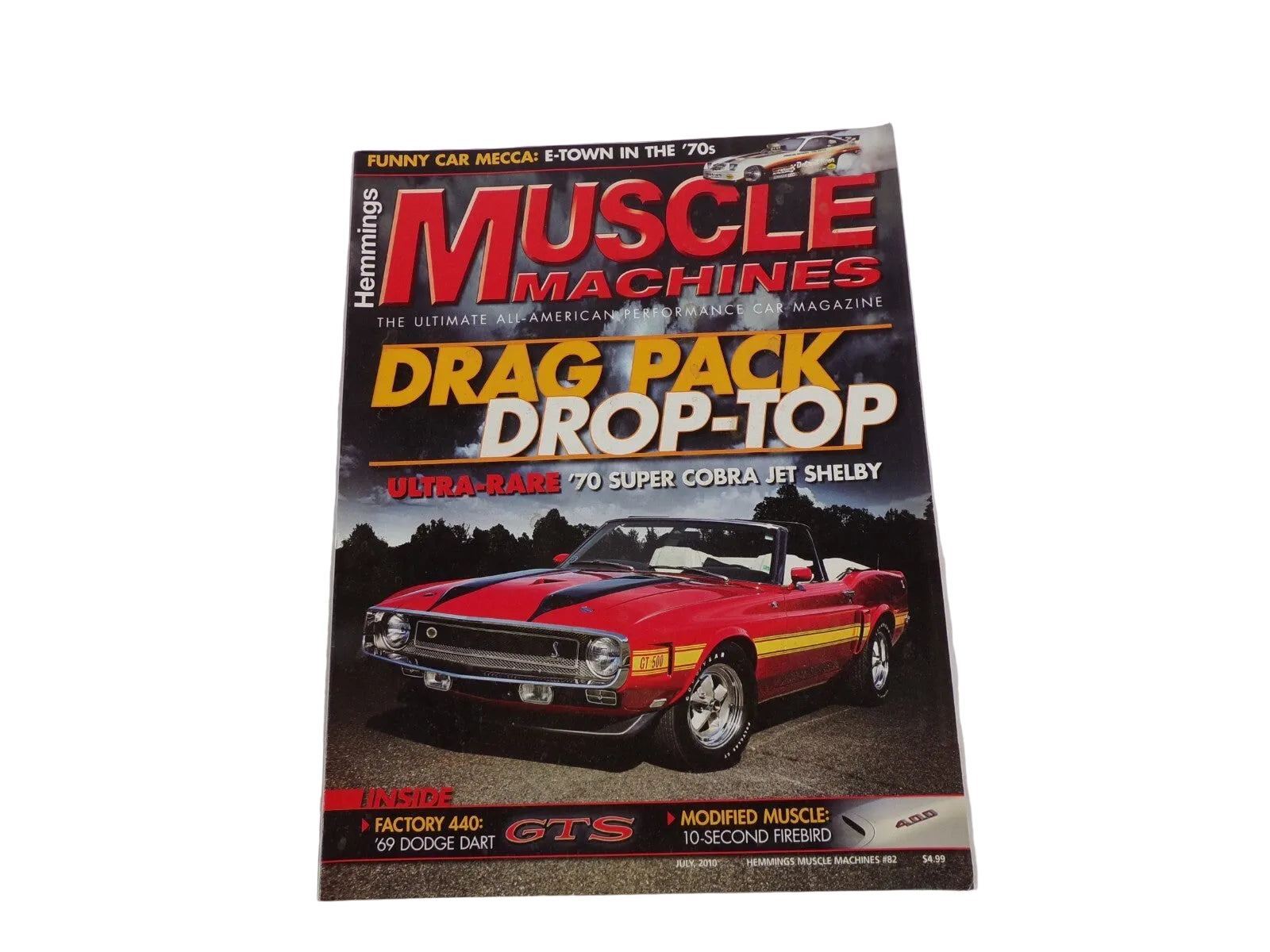 July 2010 Muscle Machines Magazine Drag Pack Drop-Top Ultra-Rare '70 Super Cobra