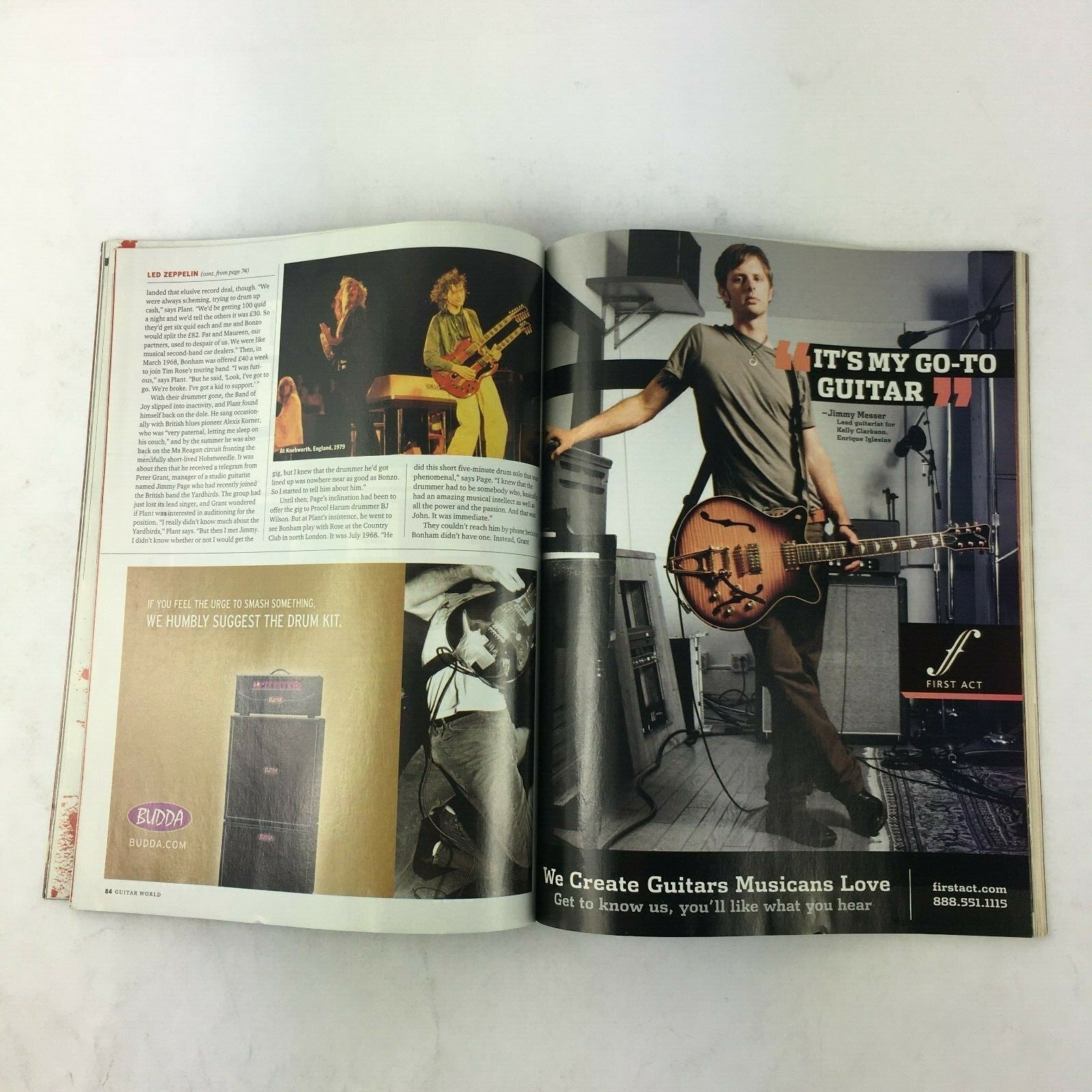 Guitar World Magazine Jimmy Page&Jack White Led Zeppelins Last Stand Devil Music