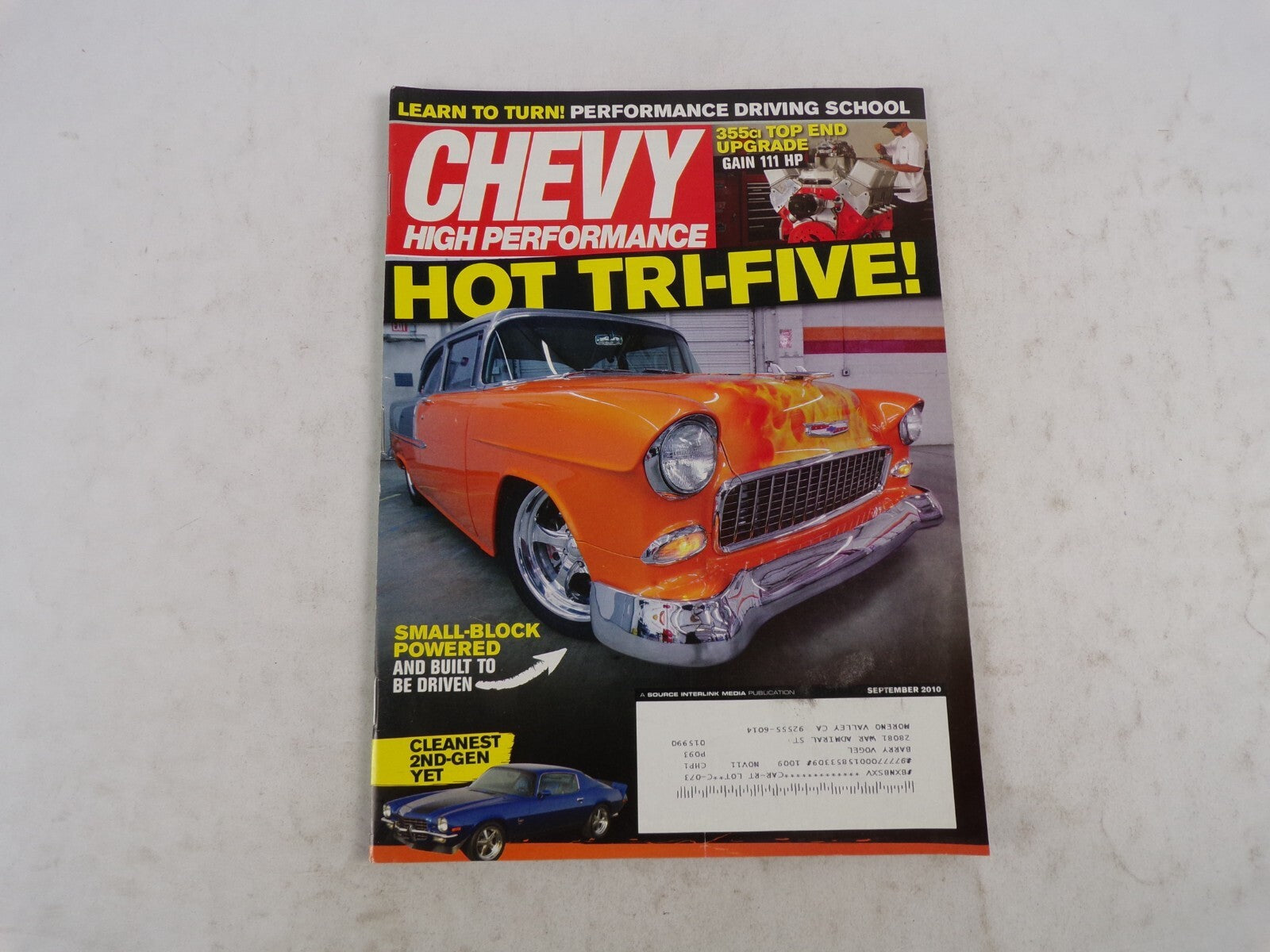 September 2010 Chevy High Performance Hot Tri-Five! Learn To Turn! Performance