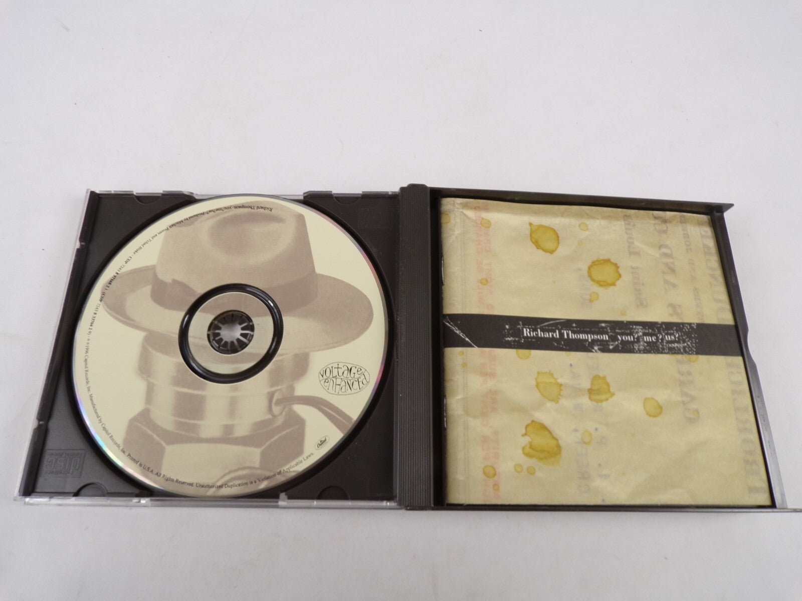 Richard Thompson You Me Us Capitol Compact Disc Razor Dance CD#35