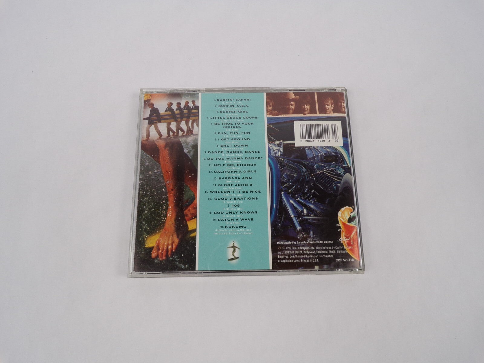 The Great Est The Beach Boys Hit Surfin' Safari S' U.S.A. Surfer Girl LittlCD#63