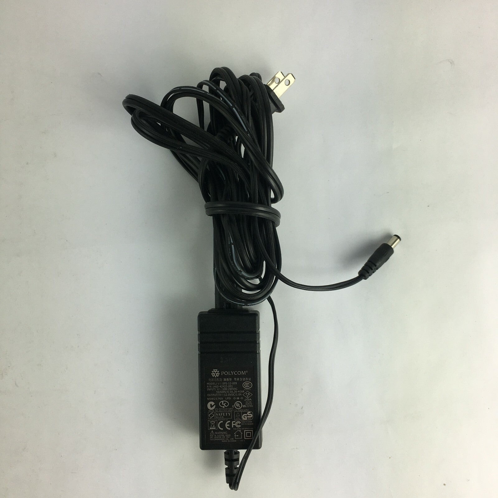 Genuine Polycom SPS-12-009 Output 12V 1A Power Supply Adapter A22