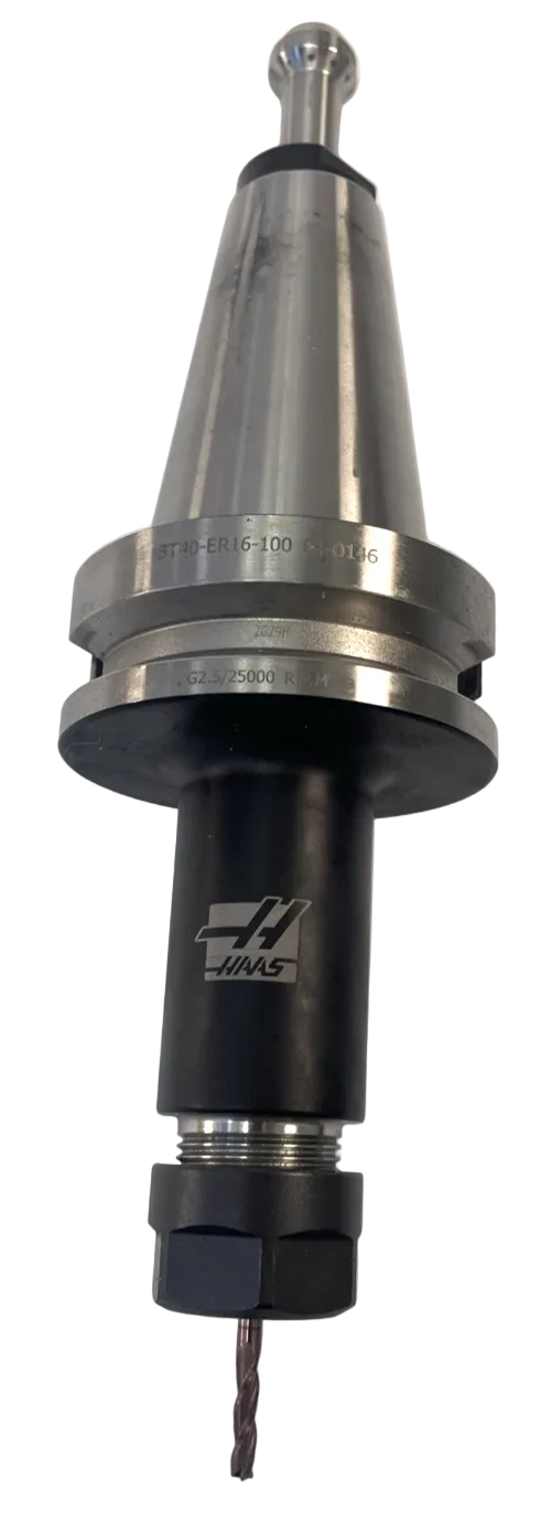 Haas BT40 ER16 Collet Chuck Tool Holder 100mm Gauge Length G2.5 25K RPM CNC OEM