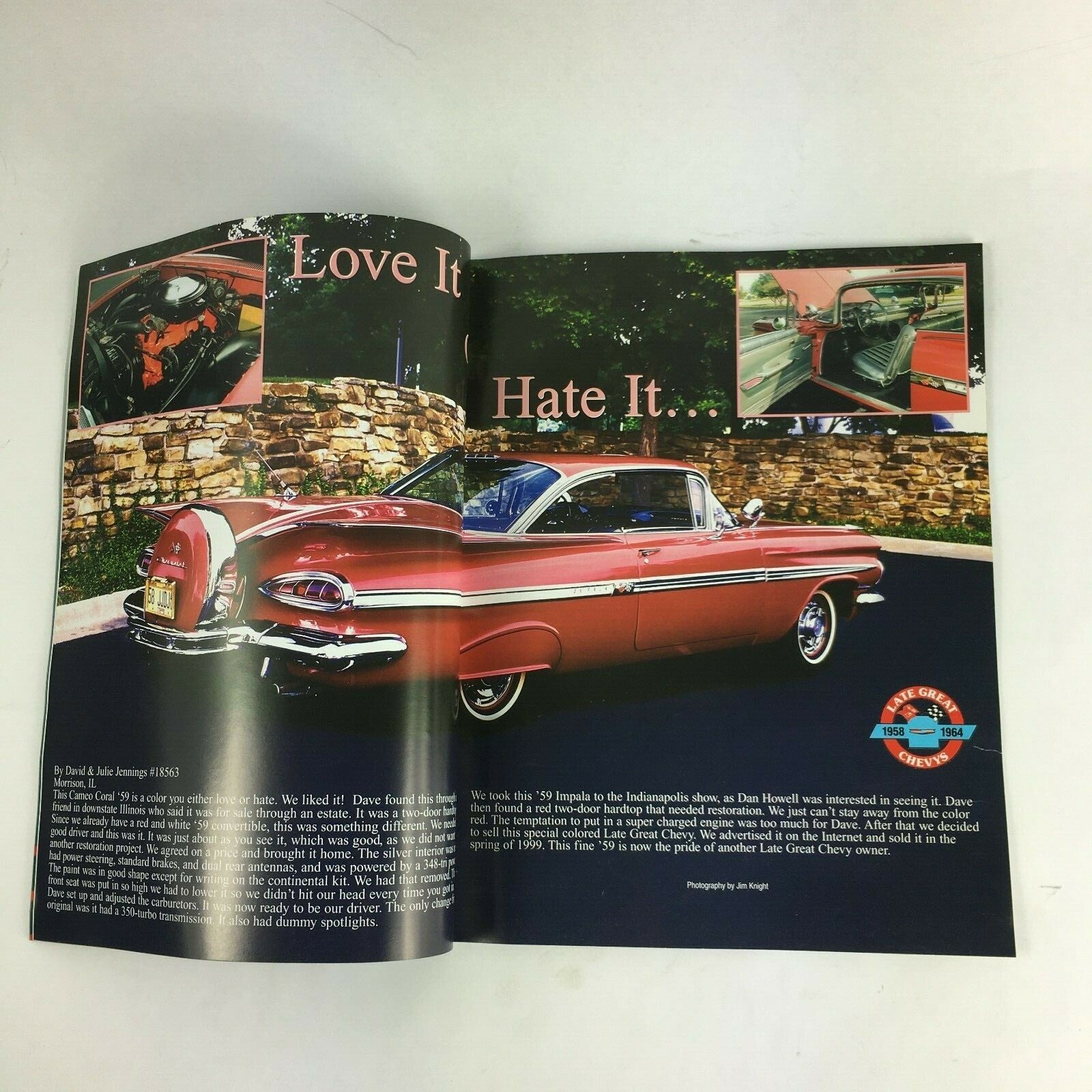 March 2002 Chevy Times Magazine Gordy & Val Eppley's Butternut Chevelle