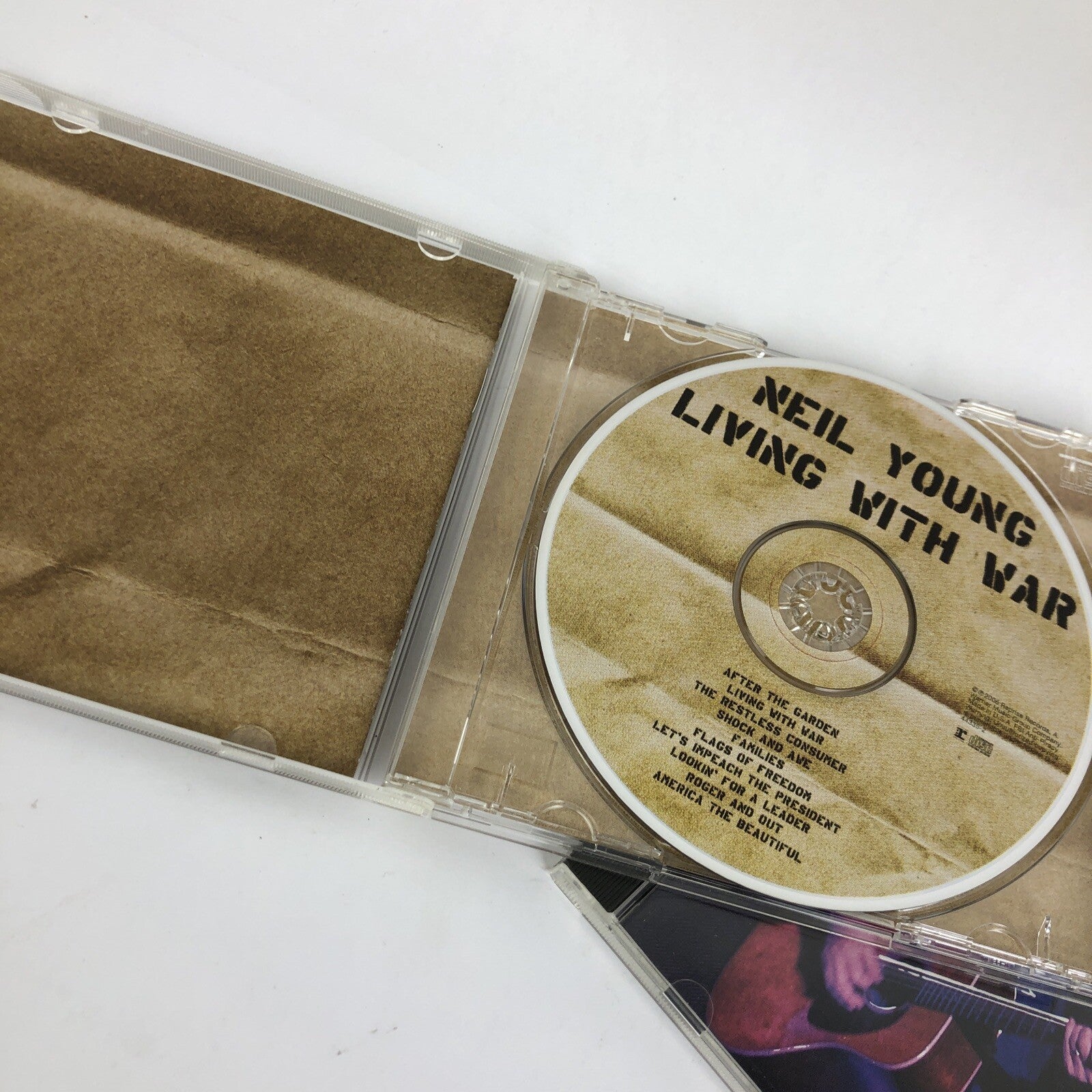 2 x Neil Young : Living With War 2006 and FREEDOM 1988 CD {s} Lot MINT COND. #11