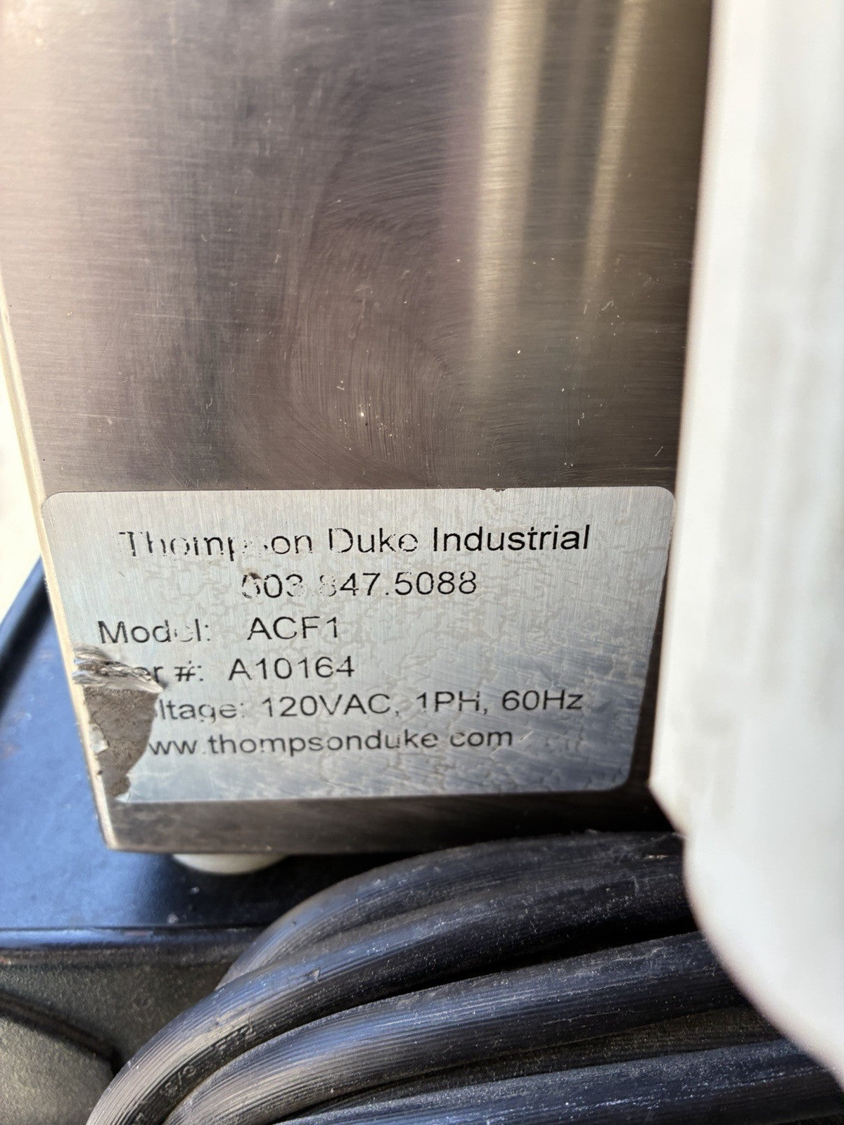 Thompson Duke Industrial ACF1 Filling Machine Festo HMI Water Damaged Parts Repa