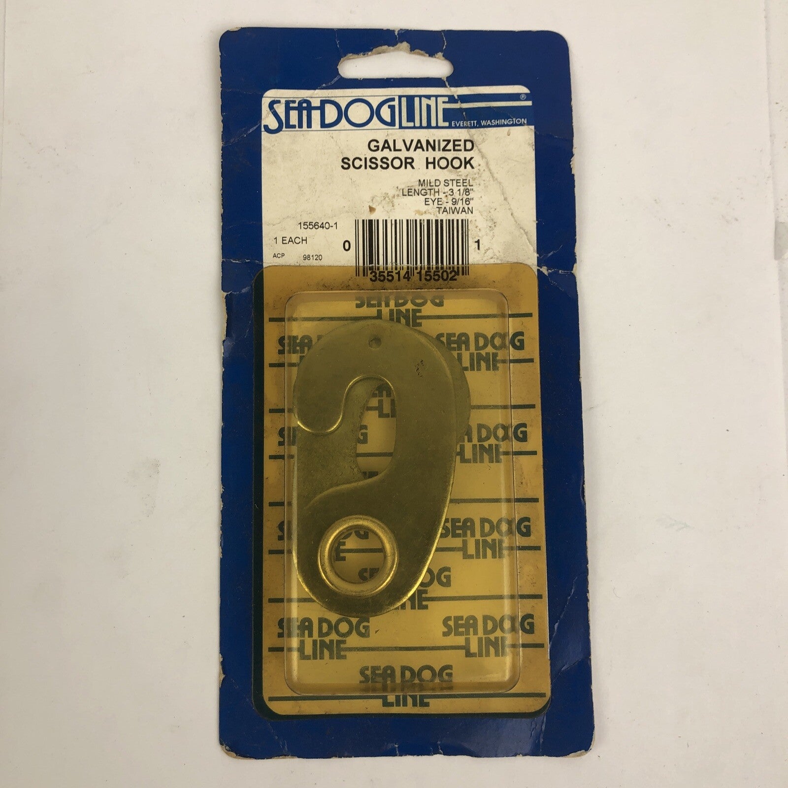 SEA DOG LINE #155640-1 Electro Galvanized Scissor Hook - LOOK - M2
