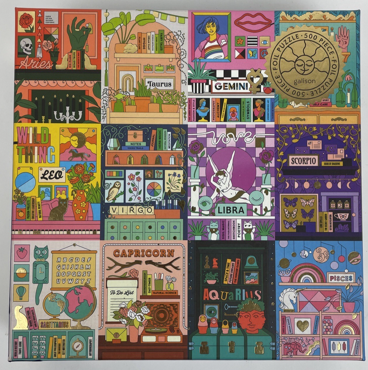 House Of Astrology By Galison - 500 Large piece Jigsaw Puzzle Complete 20" x 20"