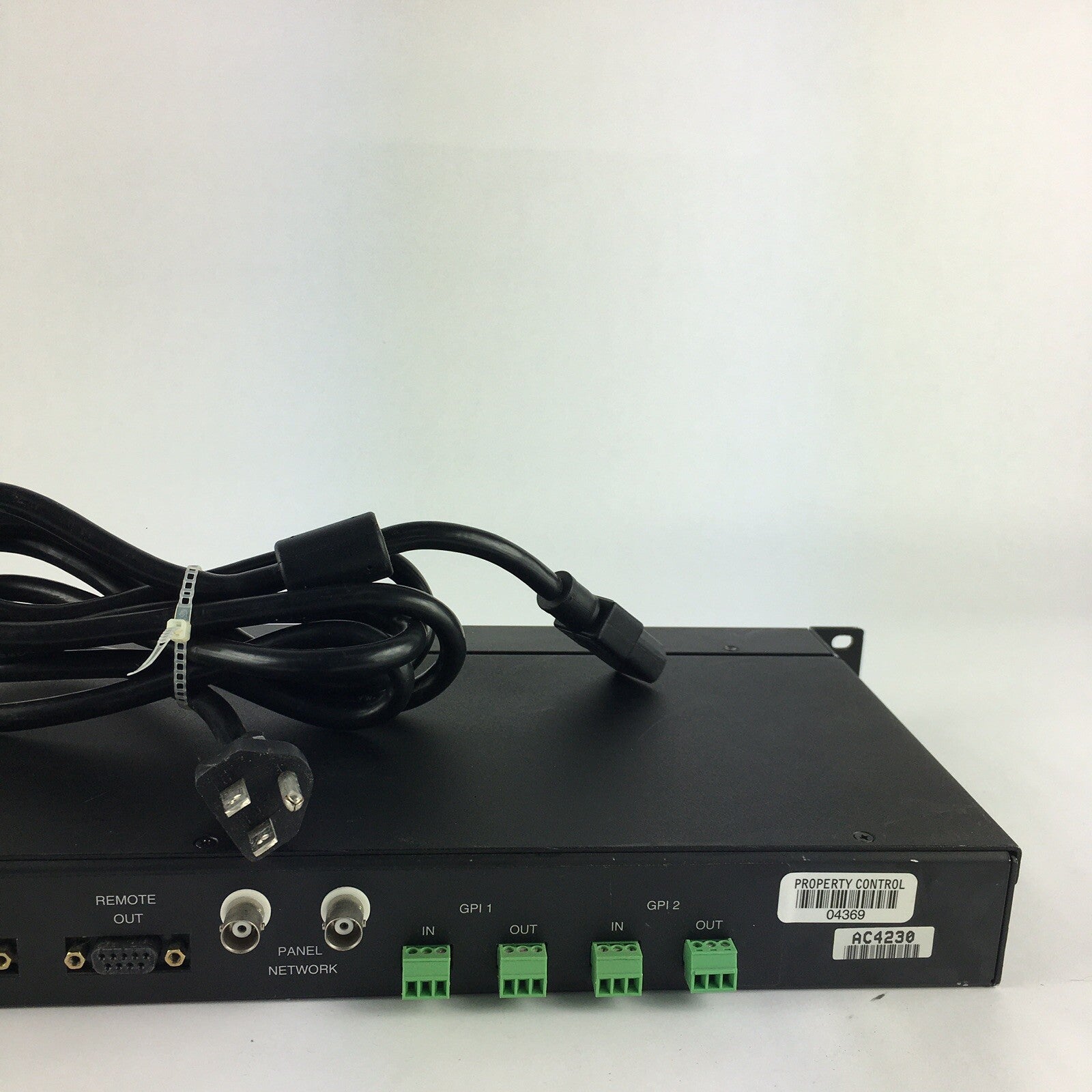 NVision NV9055 Control Panel w/4 Green Audio Connectors