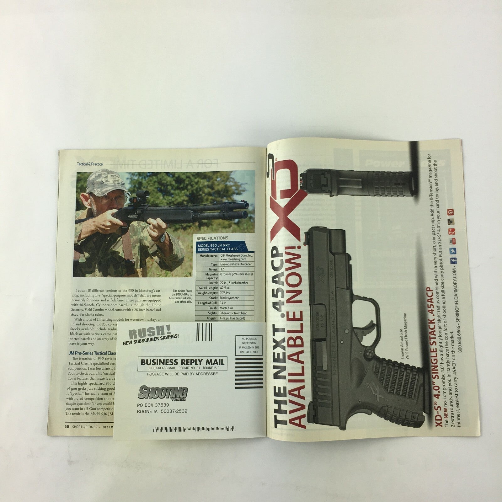 December 2014 Shooting Times Magazine 9mm 3 Ways Sig Sauer Taurus Mossberg 930JM