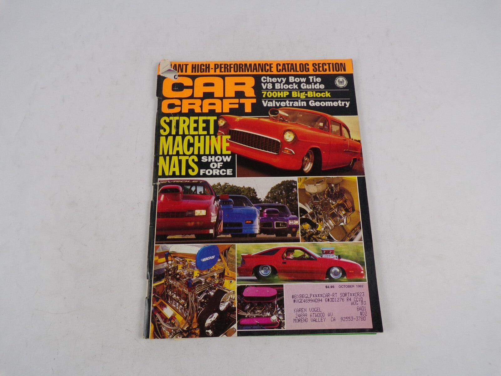 October 1992 Car Craft Street Machines Nats Show Of Force Giant High-Performance