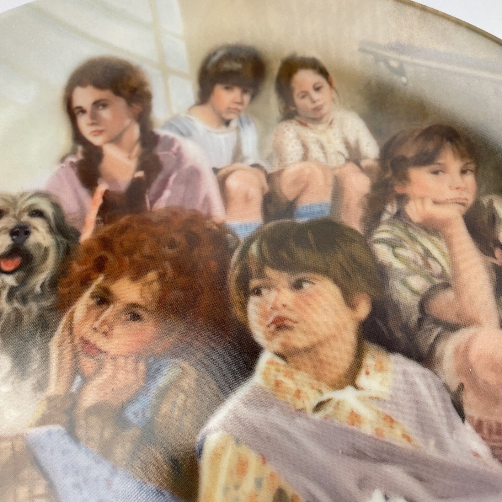 Annie and the Orphans Collector Plate by Edwin M. Knowles 1984 Number 11081 G
