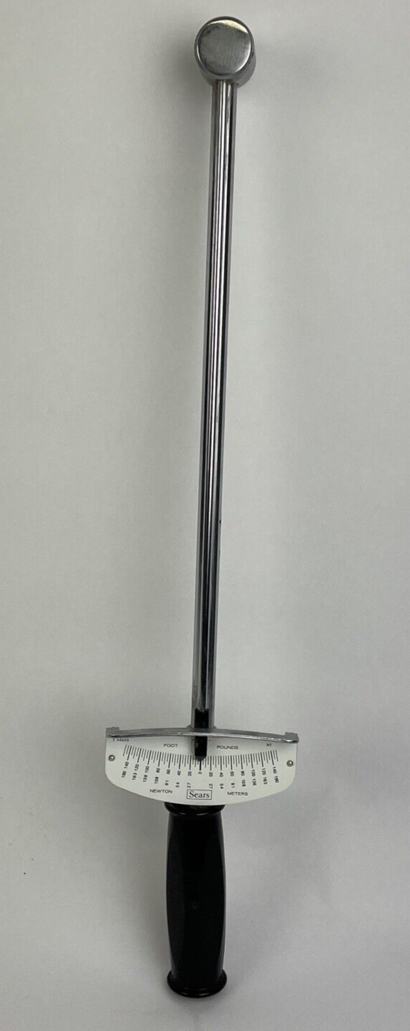 Sears Craftsman Torque Wrench 9-44641 - 1/2" Drive Duel Range Scales 0-150 FT-LB
