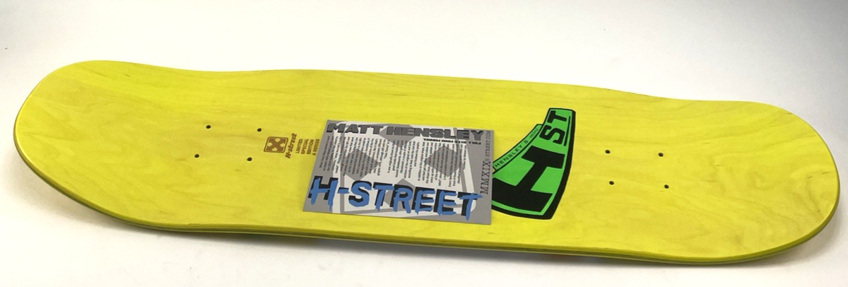 Matt Hensley H-Street Skateboards A Series Vista Pole Street Swinger Signed #30