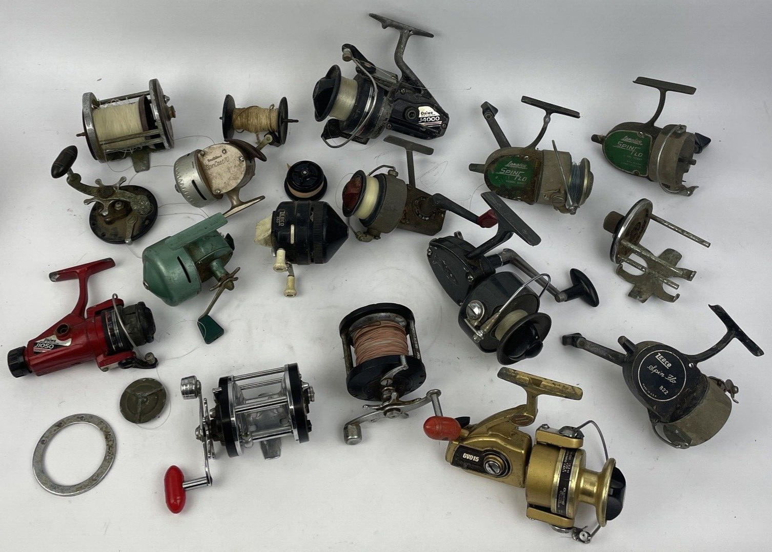 10 + Vintage Bait Cast Conventional Spinning Fresh Salt Reels For Parts Repair
