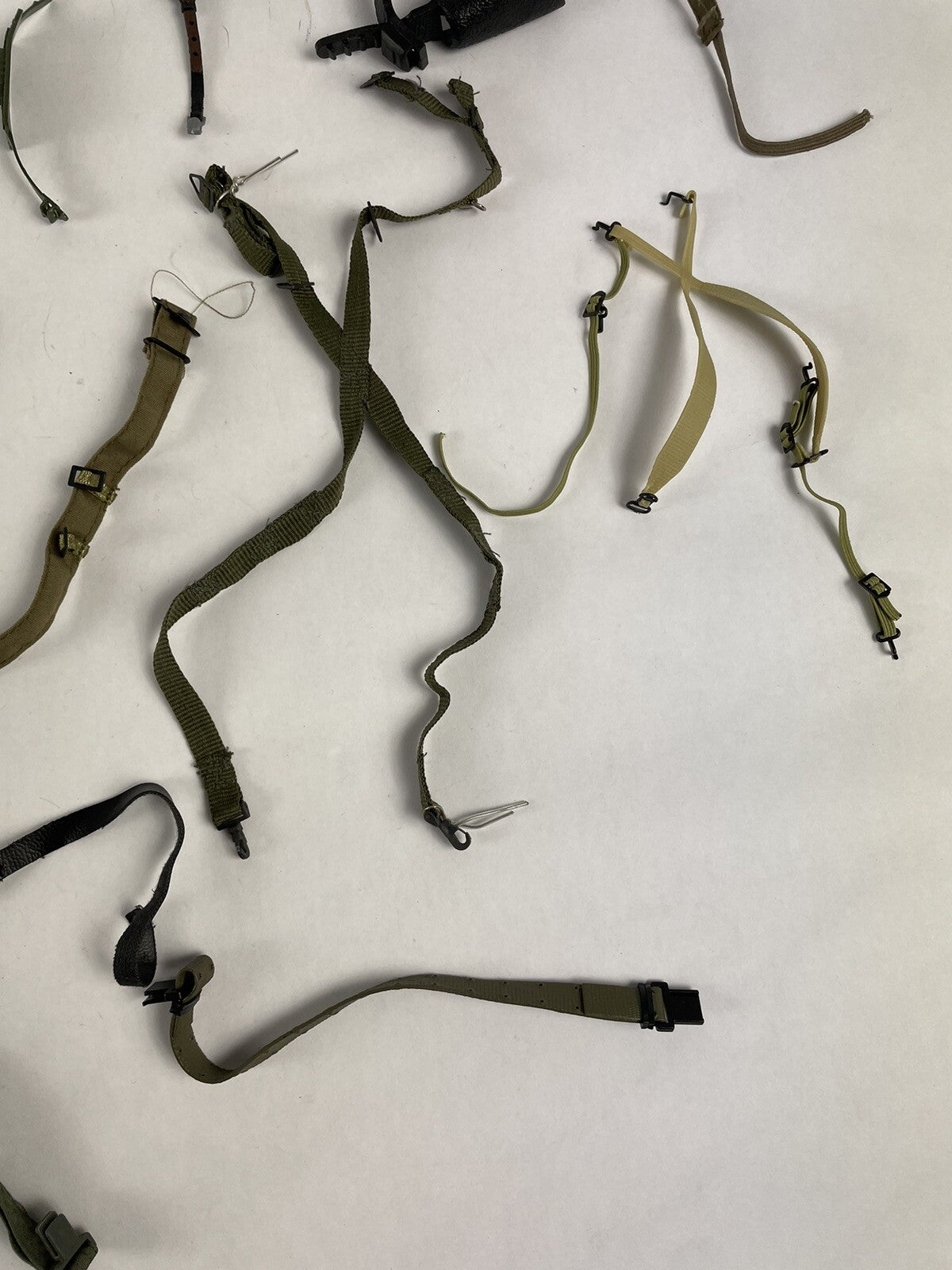 LOT OF 17 VTG 90s GI Joe Belt accessory harness ammo pouch suspender 12" Figures