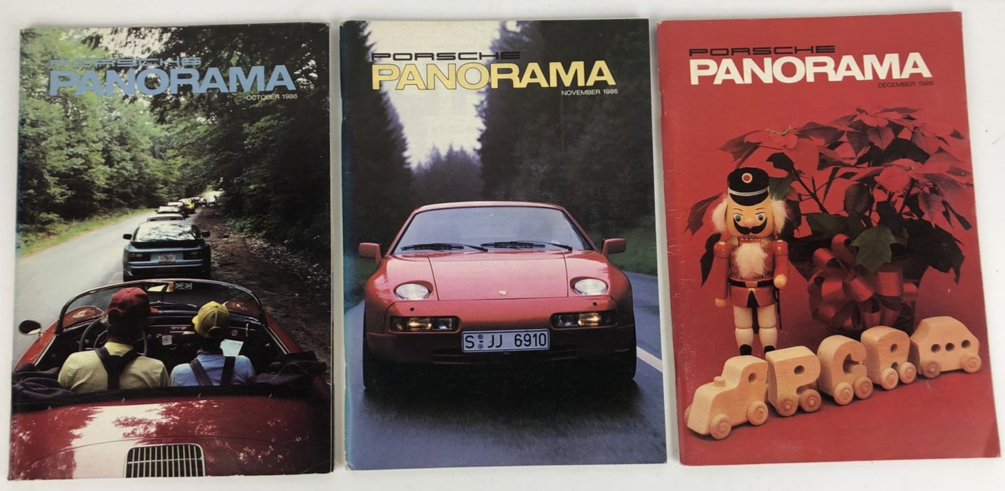 Porsche Panorama Magazine - 1986 Complete Set 30th Anniversary 12 issue - RARE
