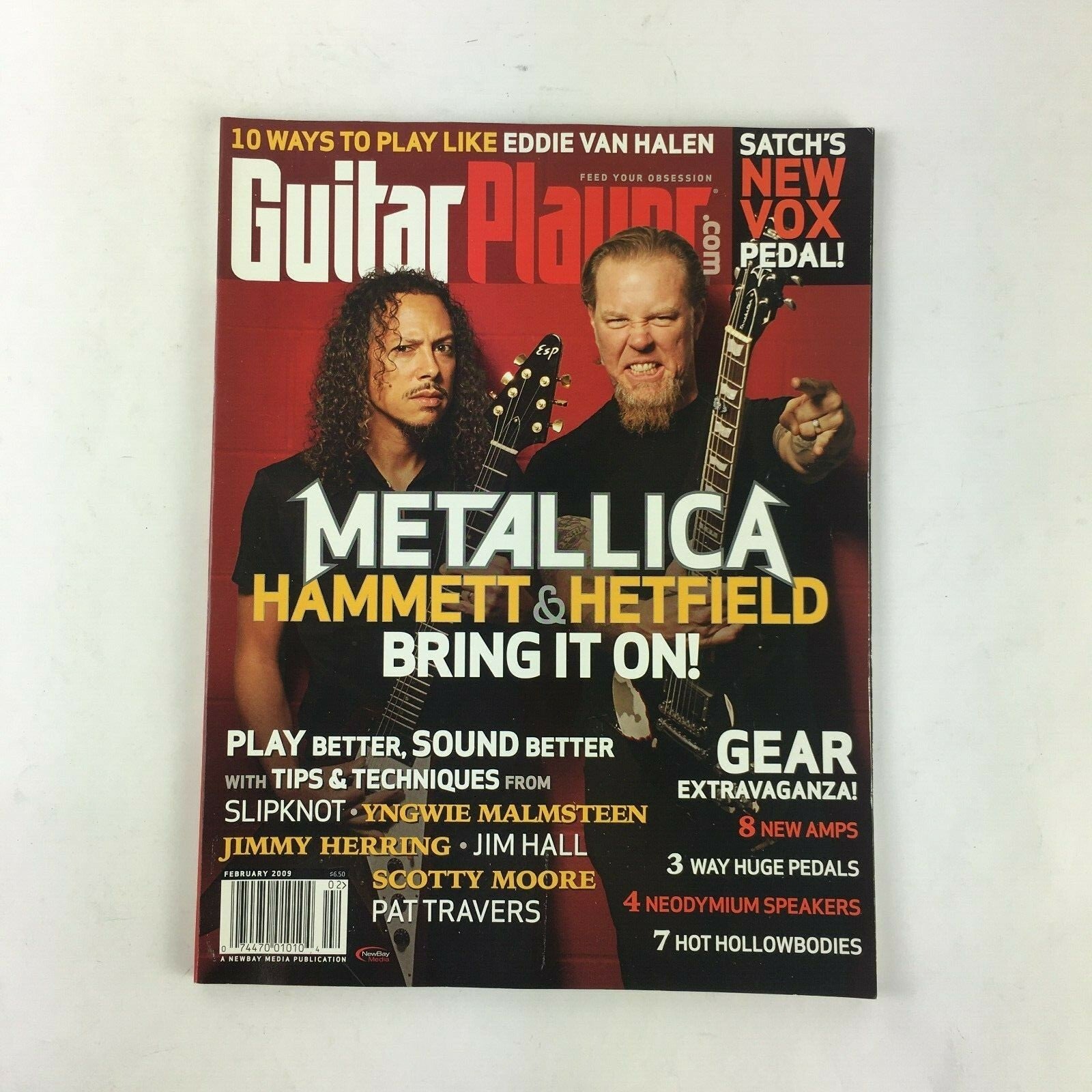 February 2009 Guitar Player Magazine Metallica Hammett & Hetfield Jimmy Herring