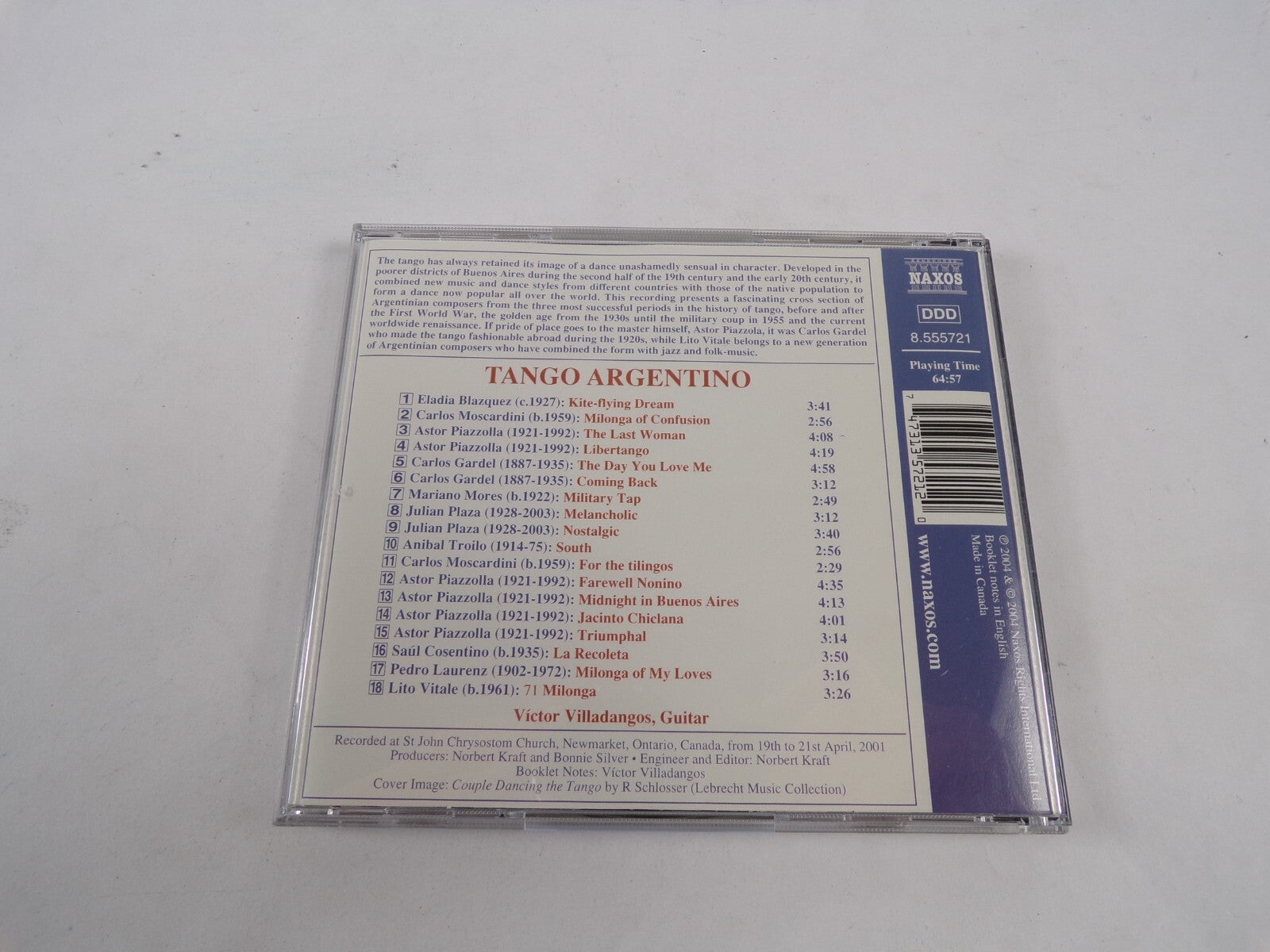 Tango Argentino Victor Villadangos Guitar Collection CD#43
