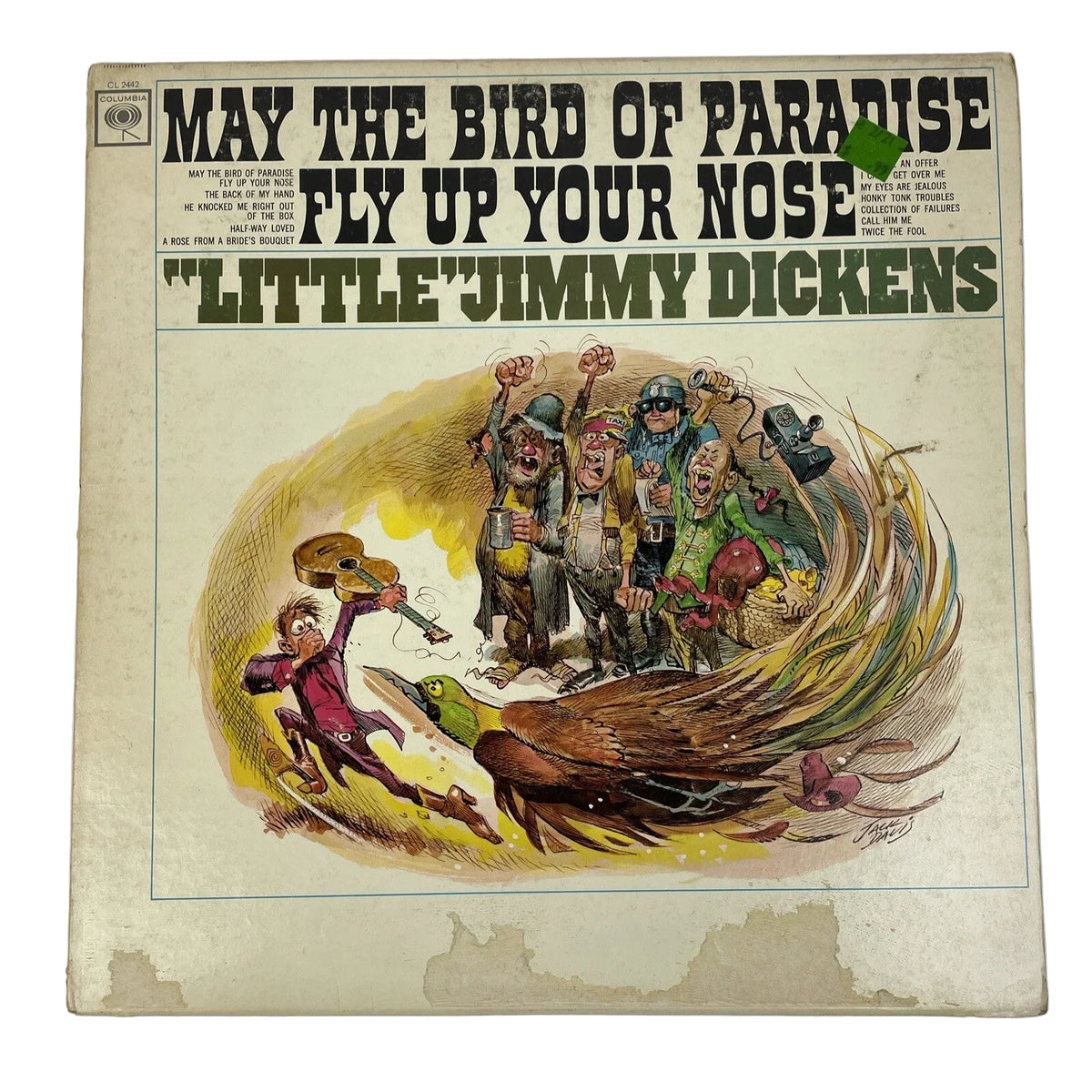 Little Jimmy Dickens "May The Bird Of Paradise Fly Up Your Nose" vinyl LP stereo