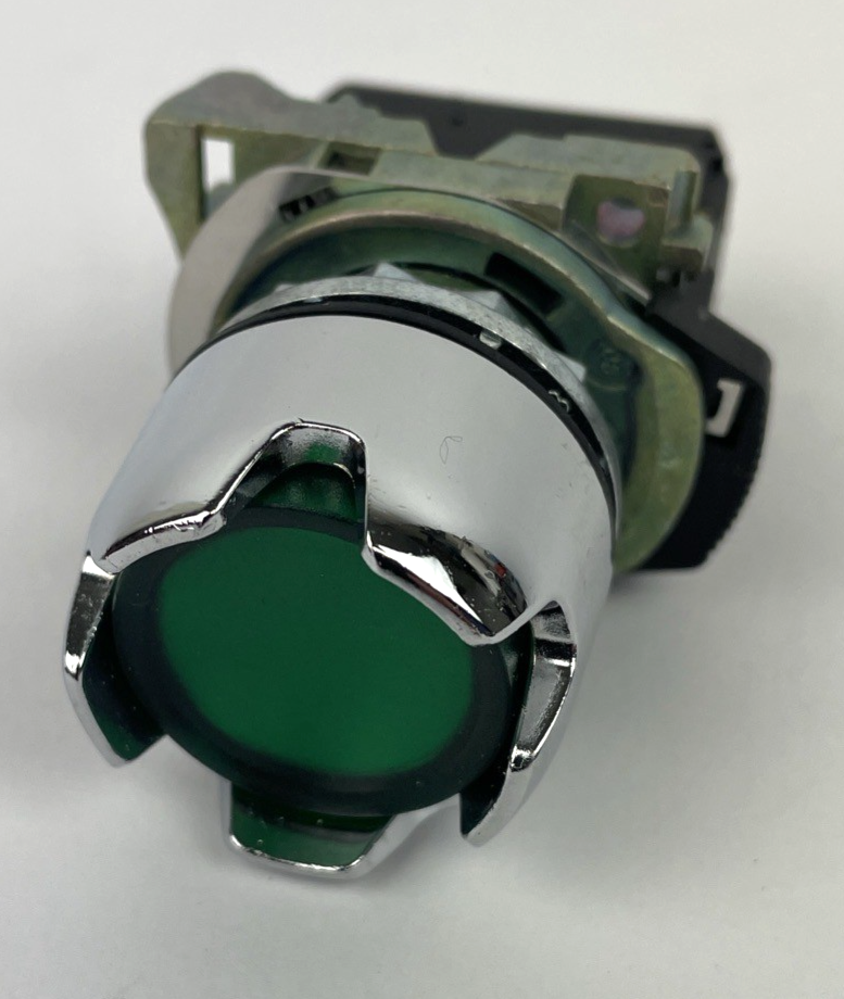 AB Illuminated Momentary Push Button Green Guarded 800FM-LG3 w 2 800F X01 Ser. A