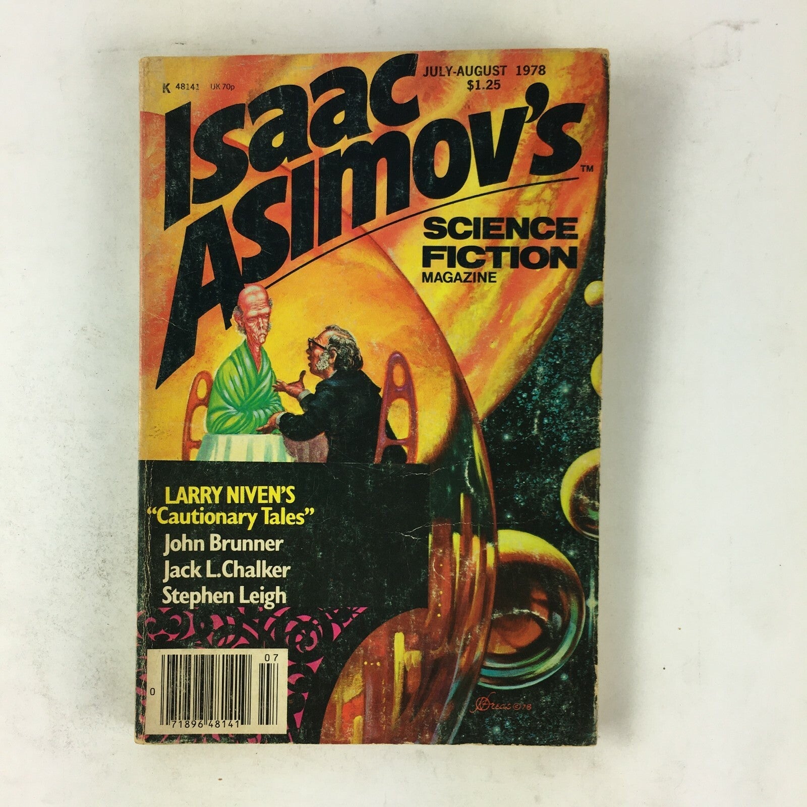 August 1978 Isaac Asimov's Science Fiction Magazine Larry Nivens John Brunner