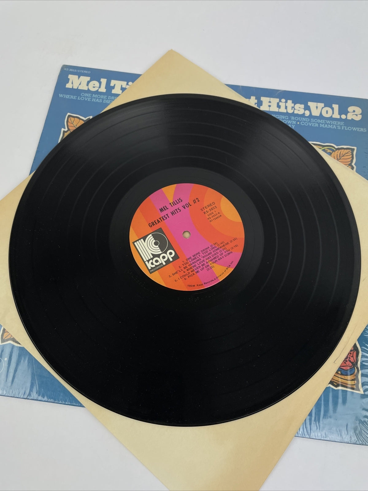 Mell Tillis LP Vinyl Record "Greatest Hits Vol. 2" 1973 MCA 10 kapp Records