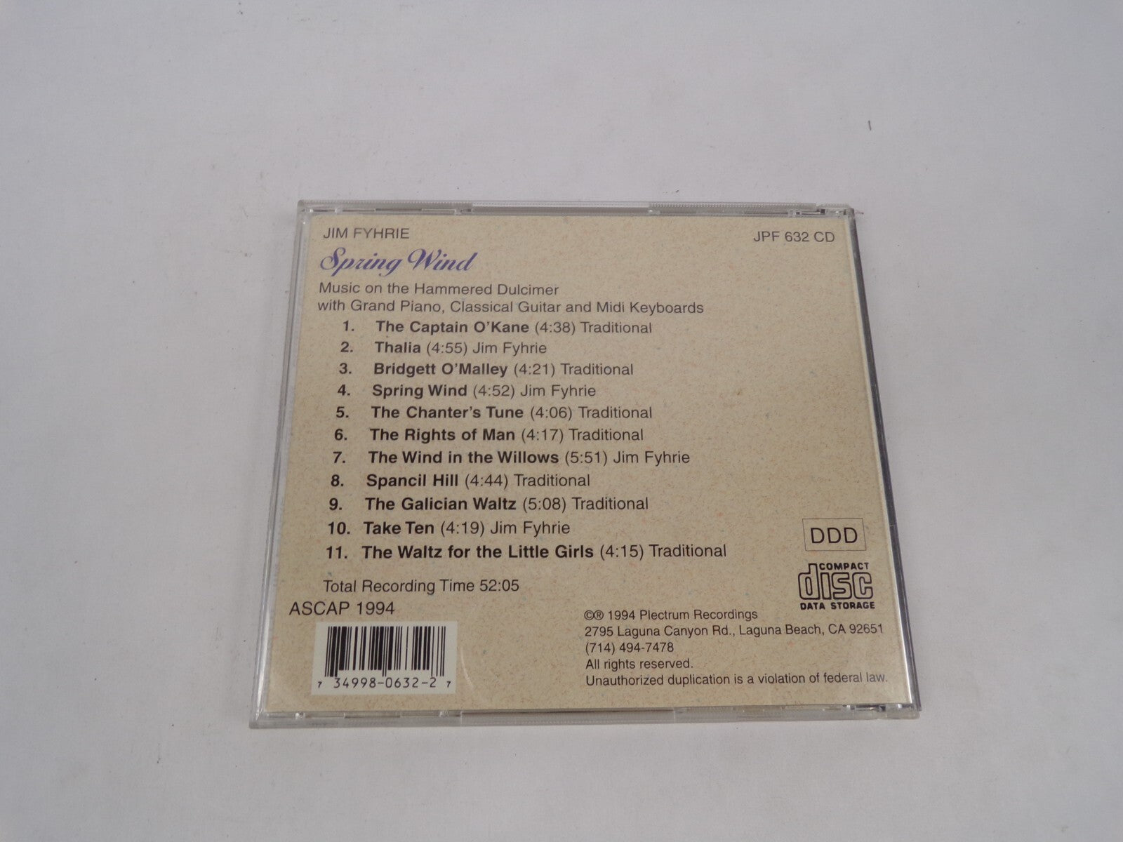 Spring WindThe Captain O kane Thalia Bridgett O malley The Rights Of Man CD#63