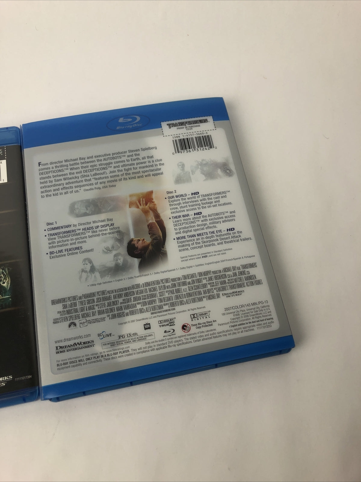 Lot of 3 - Transformers- Revenge Of The Fallen - Age Extinction 2 Blu-ray Discs