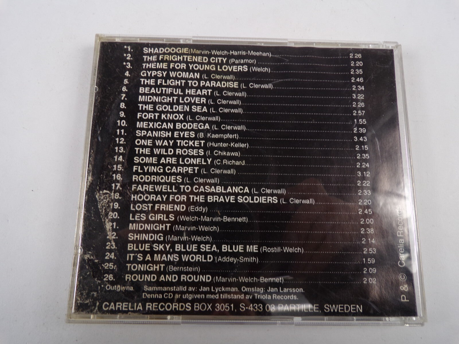 Carelia Recoards Presenterar 1961 Shadoogie The Frightened City Fort Knox CD#1