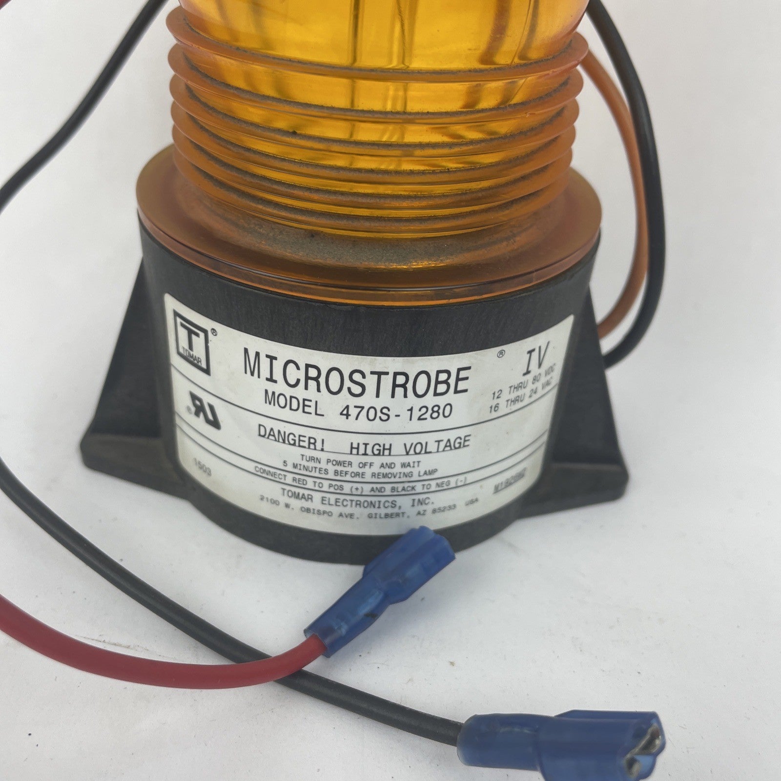 NOS TOMAR AMBER MICROSTROBE Forklift Utility Safety LIGHT Model - 470S-1280