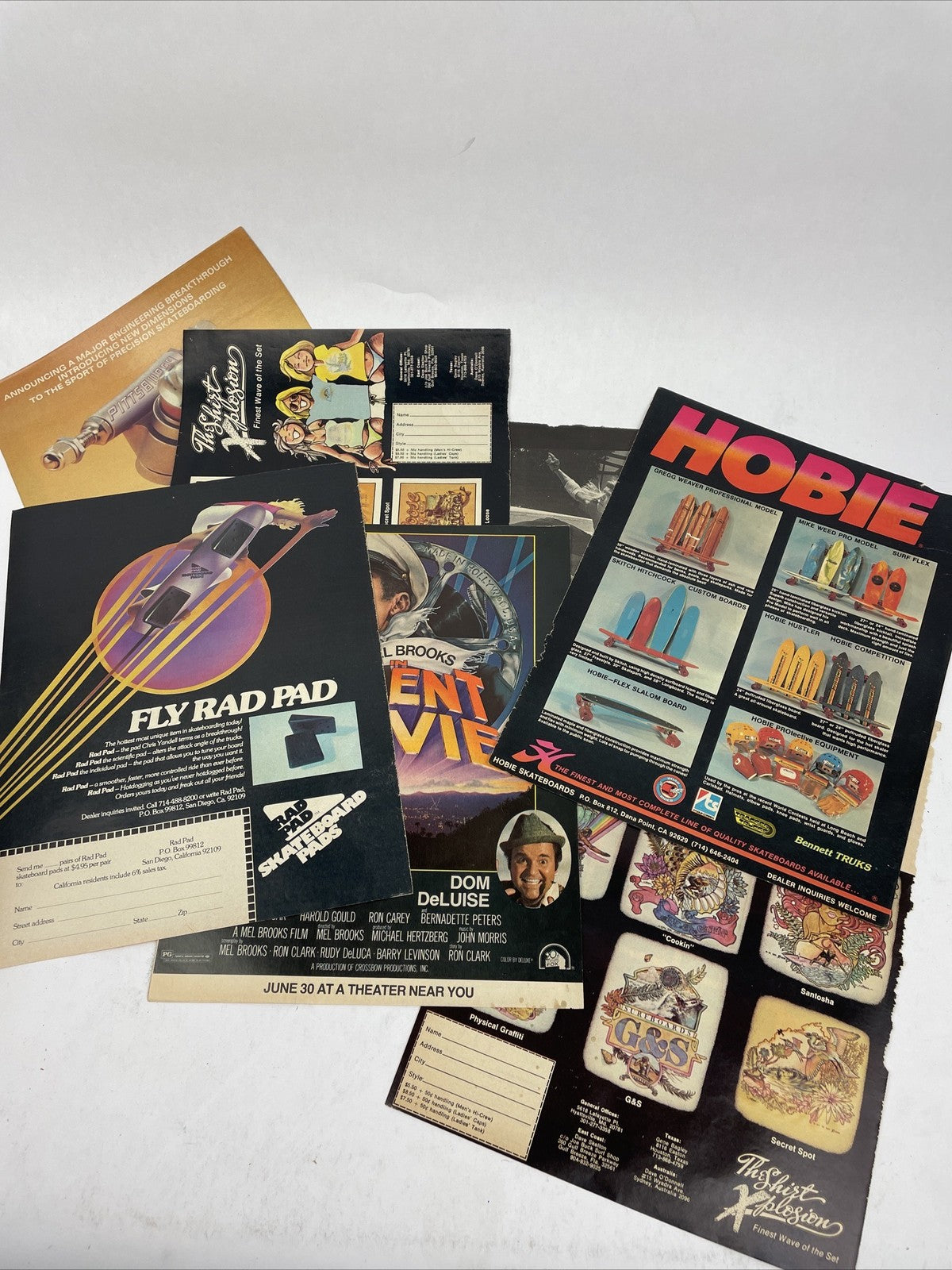 1976 Skateboarder Magazine Assorted Adverts Photos Advertisements makaha Hobie