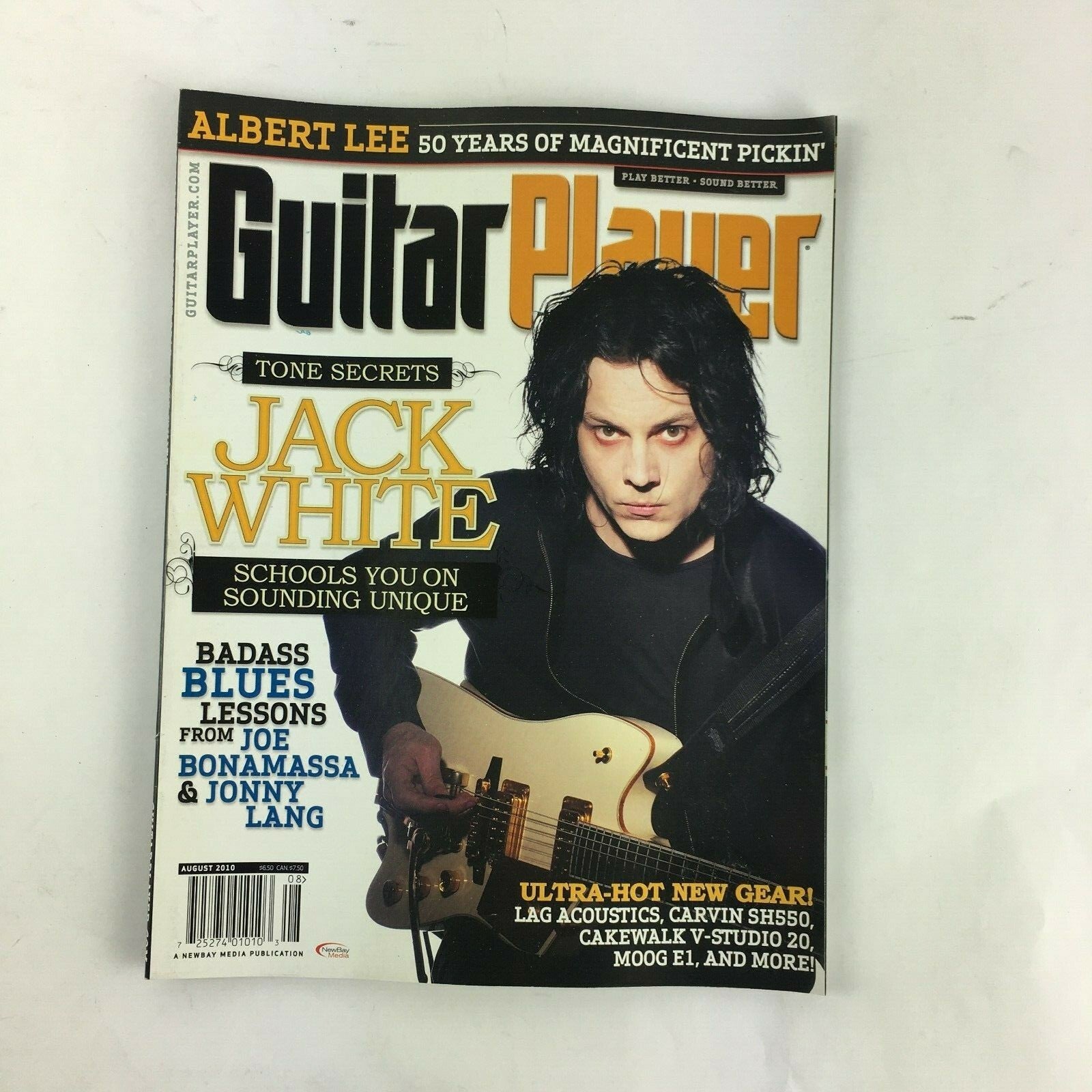 August 2010 Guitar Player Magazine Jack WhiteAlbert Lee Joe Bonamassa Jonny Lang