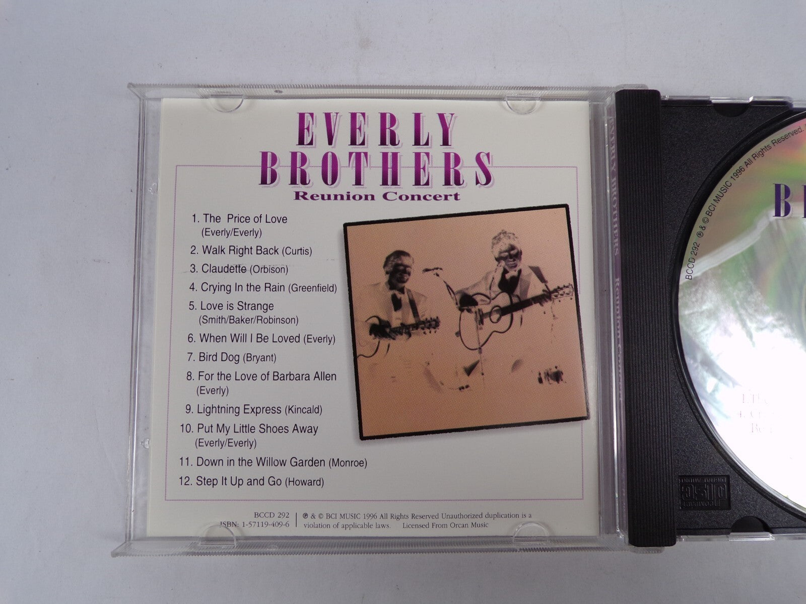 Everly Brothers Reunion Concert CD #31