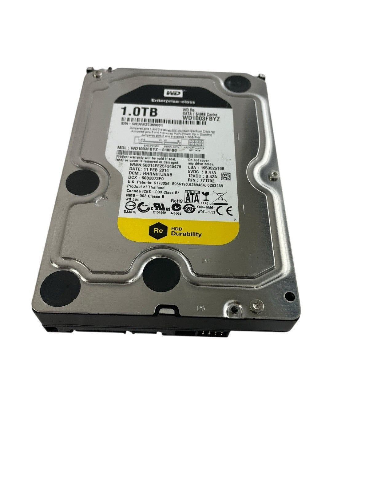 Western Digital 1TB HDD Hard Drive SATA Desktop 3.5" WD1003FBYZ