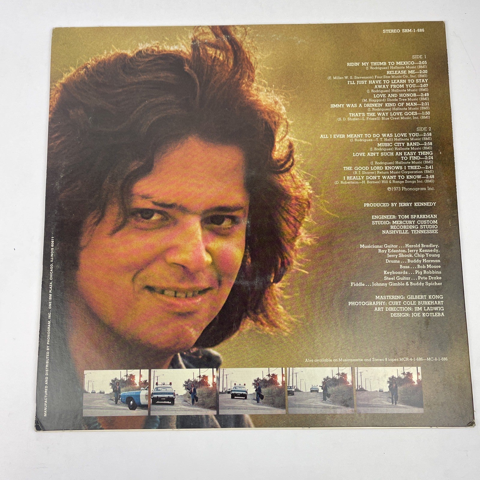JOHNNY RODRIGUEZ "All I Ever Meant To Do Was Sing" LP 1973 SRM-1-686 STEREO