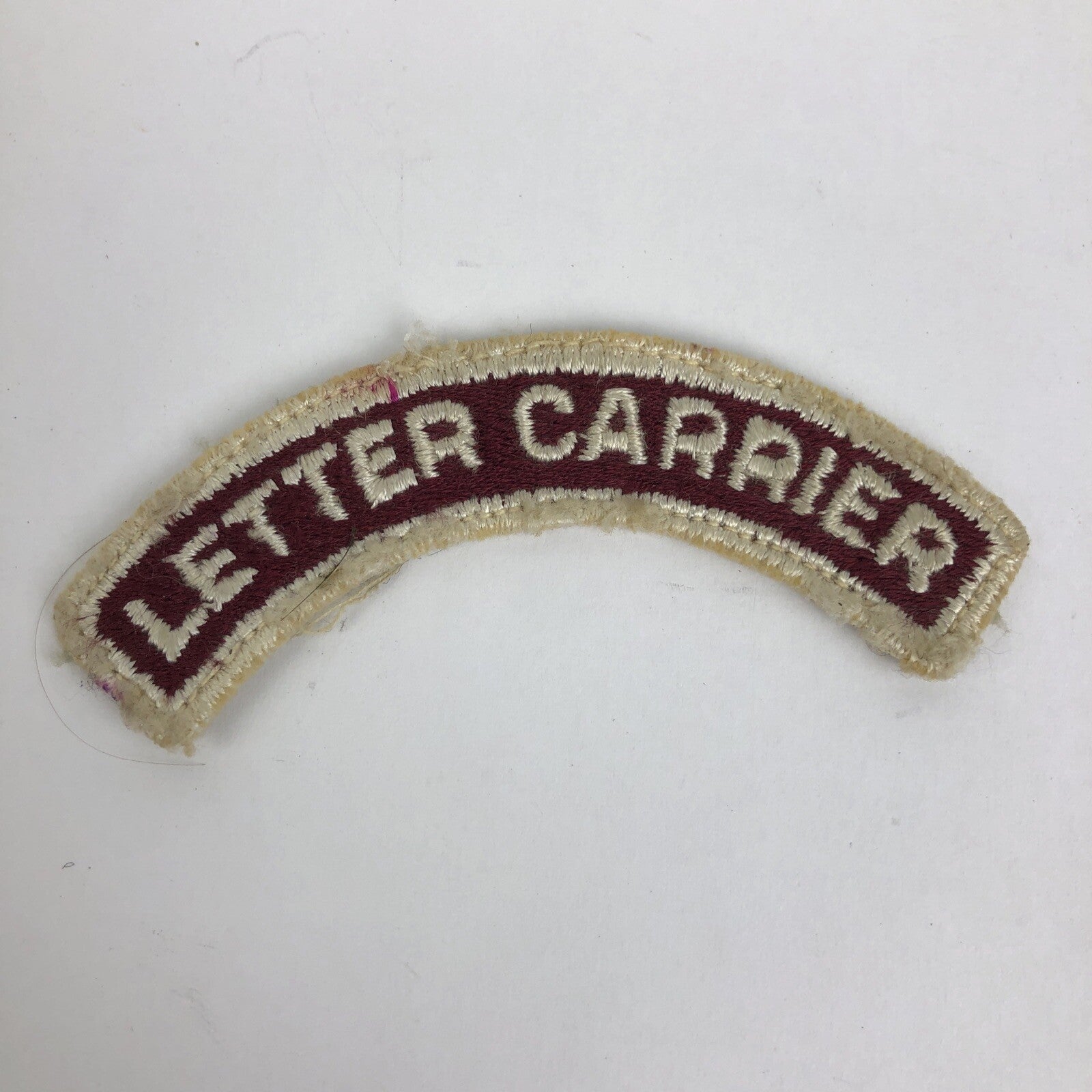 Rare Vintage Sew On Embroidered Patch Letter Carrier Arm Sleeve Badge 3"