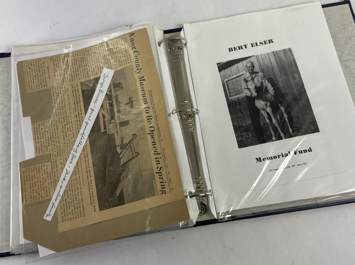Antique Photo Album Portraits 1920-1940's Elder Family clipping biography