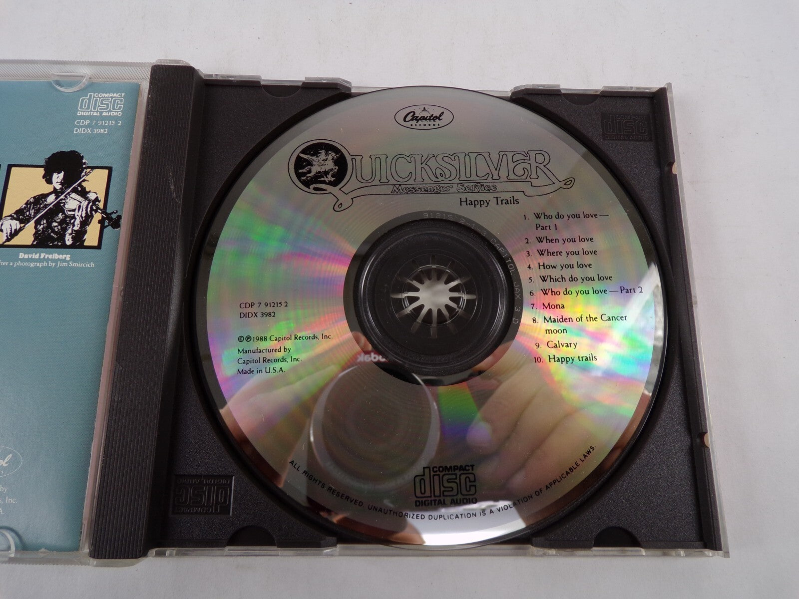 Quicksilver Happy Trails Who Do You Love When You Love Where You Love CD#56