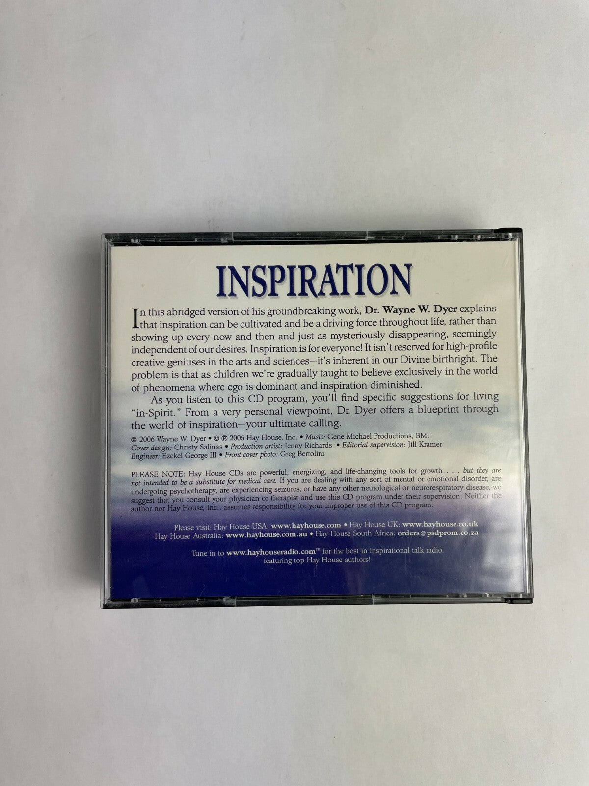 Dr. Wayne W.Dyer Read By The Author Inspiration Your Ultimate Calling Disc M1